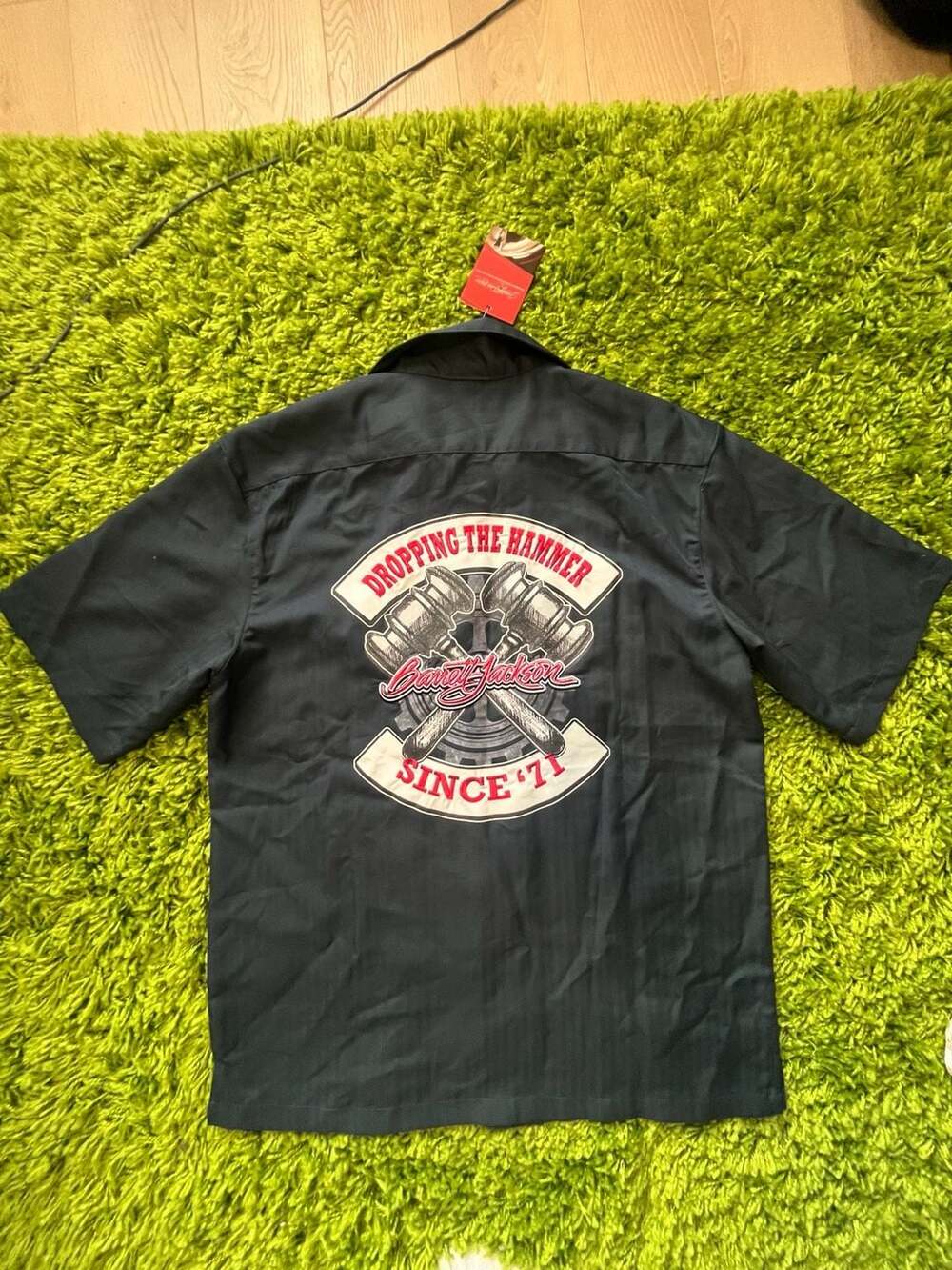 Barrett-Jackson 'Dropping The Hammer Since '71' Embroidered Short Sleeve Work Sh